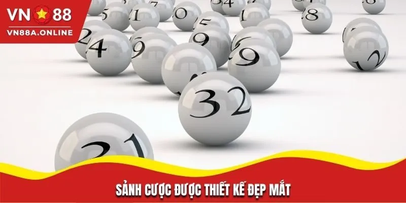 Sảnh cược được thiết kế đẹp mắt, hình ảnh sắc nét