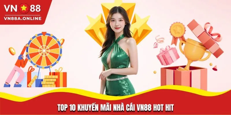Top 10 khuyến mãi nhà cái VN88 hot hit